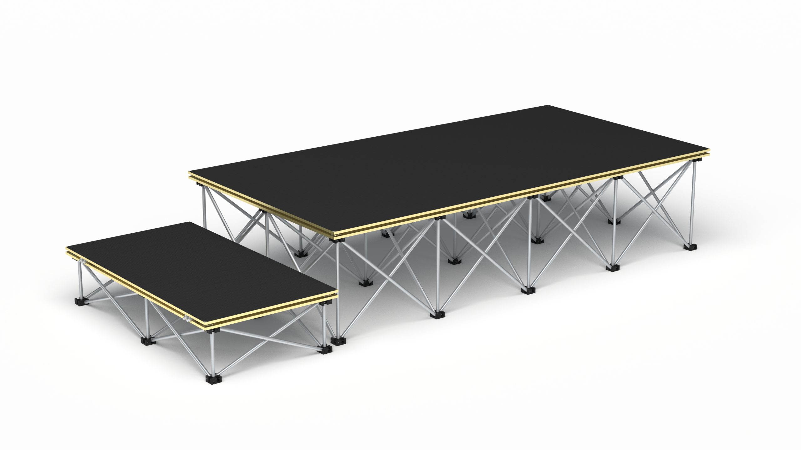Modular portable staging solutions for flexible event set-up - Panel Systems